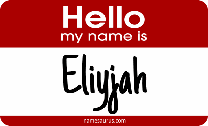 Hello my name is Eliyjah png download