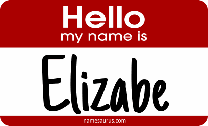Hello my name is Elizabe png download