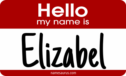 Hello my name is Elizabel png download