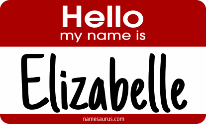 Hello my name is Elizabelle png download