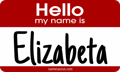 Hello my name is Elizabeta png download