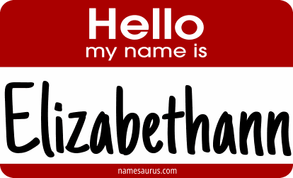 Hello my name is Elizabethann png download
