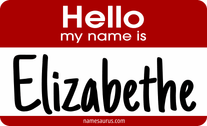 Hello my name is Elizabethe png download