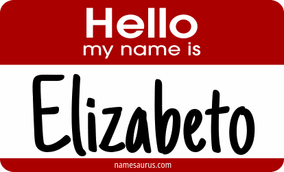Hello my name is Elizabeto png download