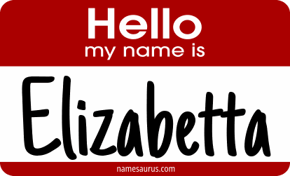 Hello my name is Elizabetta png download