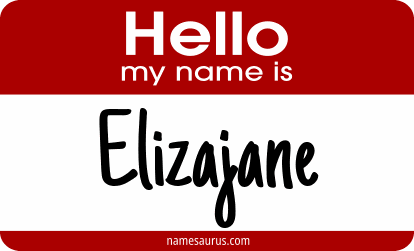 Hello my name is Elizajane png download