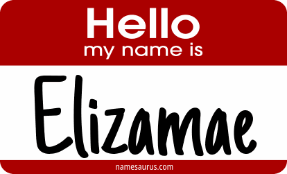 Hello my name is Elizamae png download