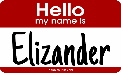 Hello my name is Elizander png download