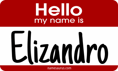 Hello my name is Elizandro png download