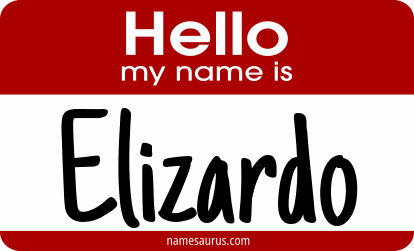 Hello my name is Elizardo png download
