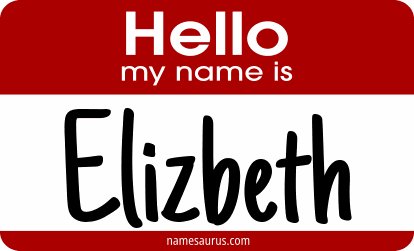 Hello my name is Elizbeth png download