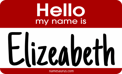 Hello my name is Elizeabeth png download