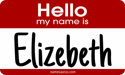 Hello my name is Elizebeth png download