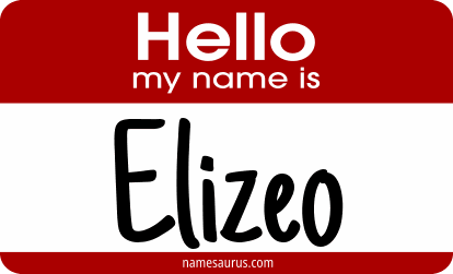 Hello my name is Elizeo png download
