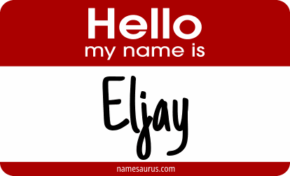 Hello my name is Eljay png download