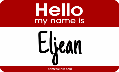 Hello my name is Eljean png download