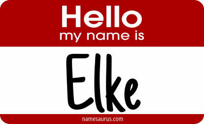 Hello my name is Elke png download