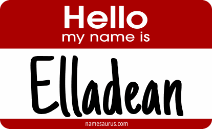 Hello my name is Elladean png download