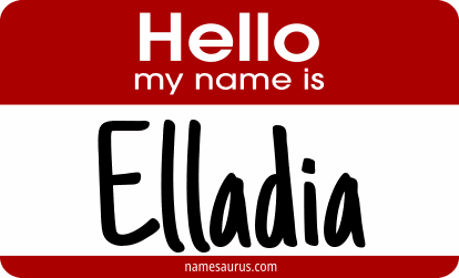 Hello my name is Elladia png download