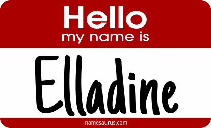Hello my name is Elladine png download