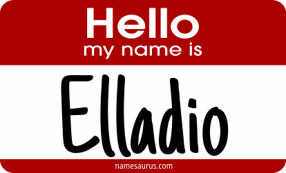 Hello my name is Elladio png download