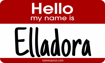 Hello my name is Elladora png download