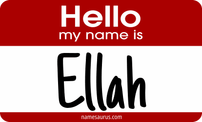 Hello my name is Ellah png download