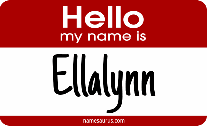 Hello my name is Ellalynn png download