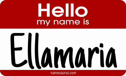 Hello my name is Ellamaria png download