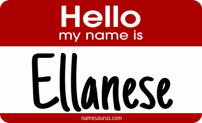 Hello my name is Ellanese png download