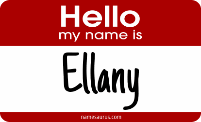 Hello my name is Ellany png download