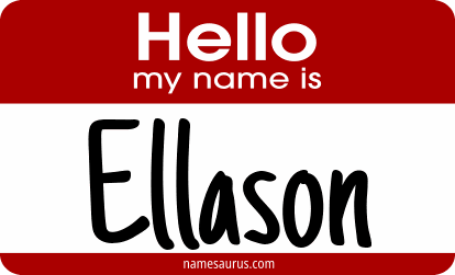 Hello my name is Ellason png download