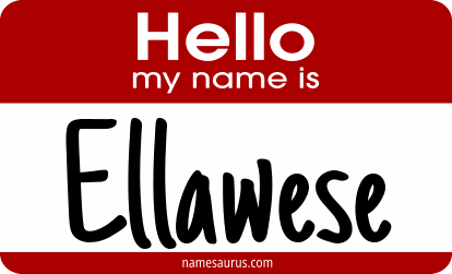 Hello my name is Ellawese png download