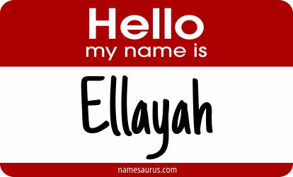 Hello my name is Ellayah png download