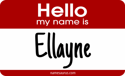 Hello my name is Ellayne png download