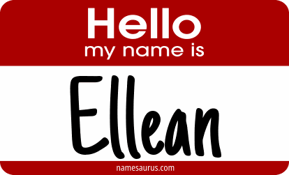 Hello my name is Ellean png download