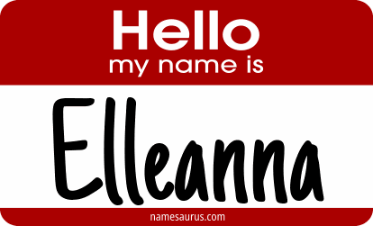 Hello my name is Elleanna png download