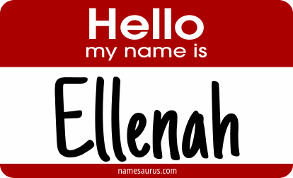 Hello my name is Ellenah png download
