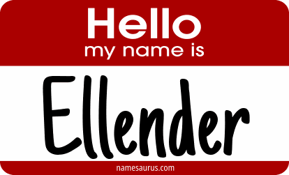 Hello my name is Ellender png download
