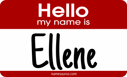 Hello my name is Ellene png download