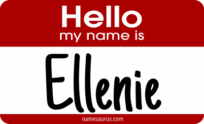 Hello my name is Ellenie png download
