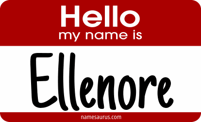 Hello my name is Ellenore png download