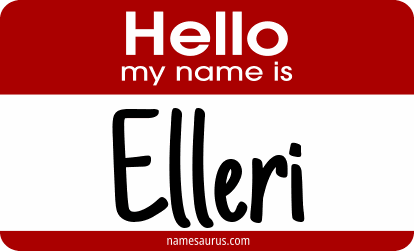 Hello my name is Elleri png download