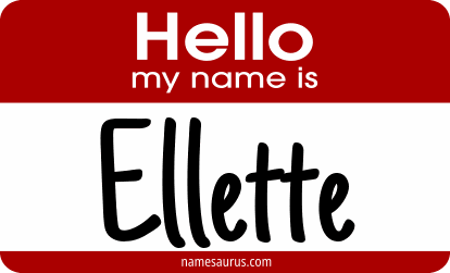 Hello my name is Ellette png download