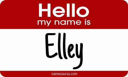 Hello my name is Elley png download