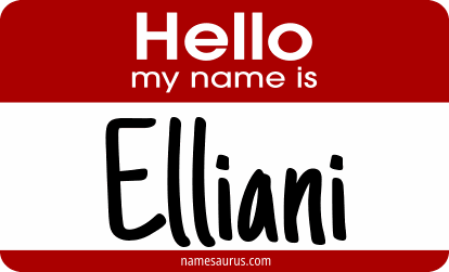 Hello my name is Elliani png download