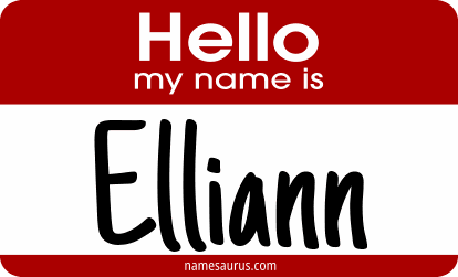 Hello my name is Elliann png download