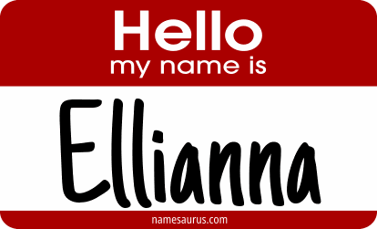 Hello my name is Ellianna png download