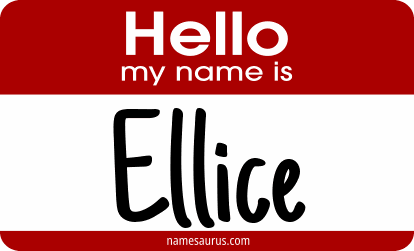 Hello my name is Ellice png download