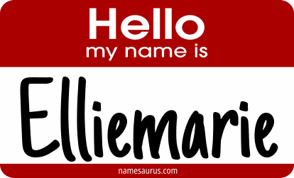 Hello my name is Elliemarie png download